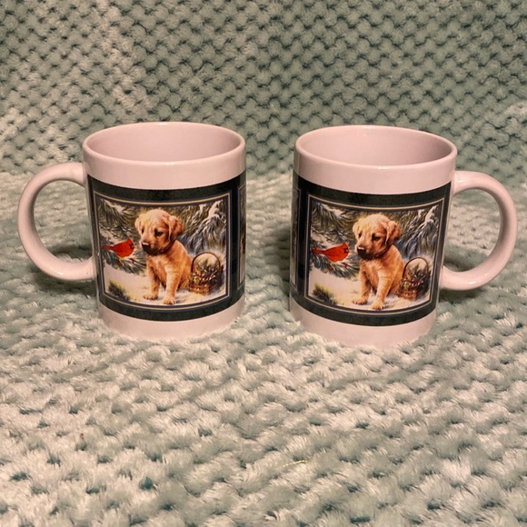Winter Puppy Mug Set - Picture 1 of 4